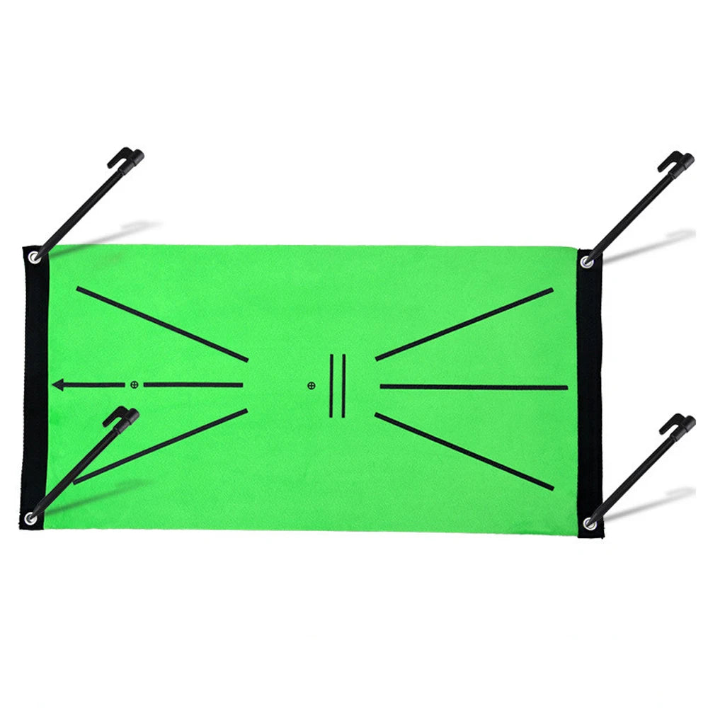 Golf Training Practice Mat with Swing Tracking