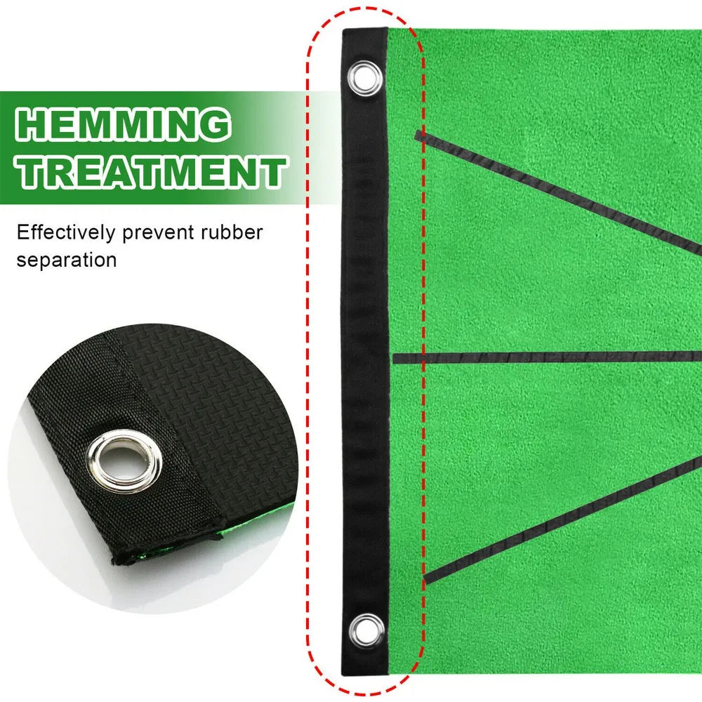 Golf Training Practice Mat with Swing Tracking