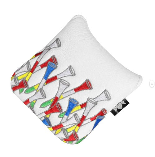 White Tee's Magnetic Mallet Putter Cover